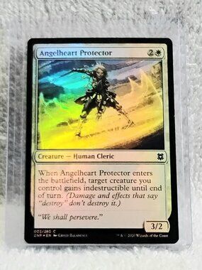 5/$20 Mint 2020 MTG Angelheart Protector C Foil Card 003/280 Deckmaster!!